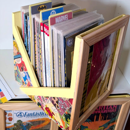 Frikaja Abierta – Caja de madera para cómics en grapa