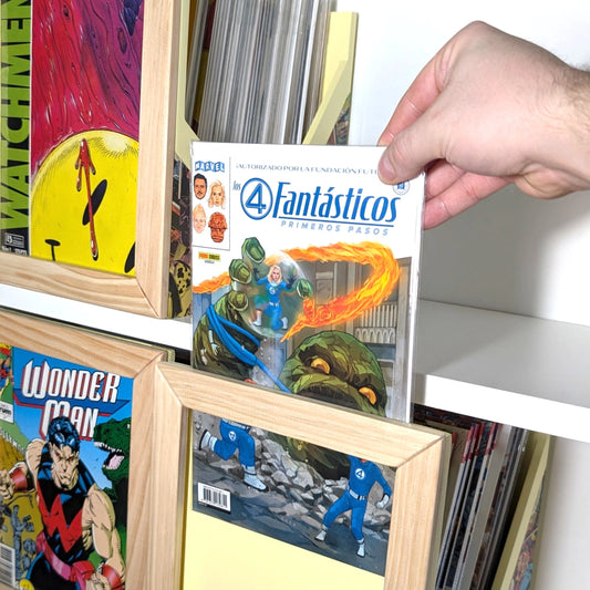 Frikaja Abierta – Caja de madera para cómics en grapa