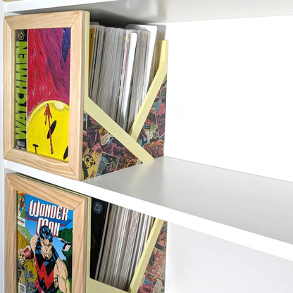 Frikaja Abierta – Caja de madera para cómics en grapa