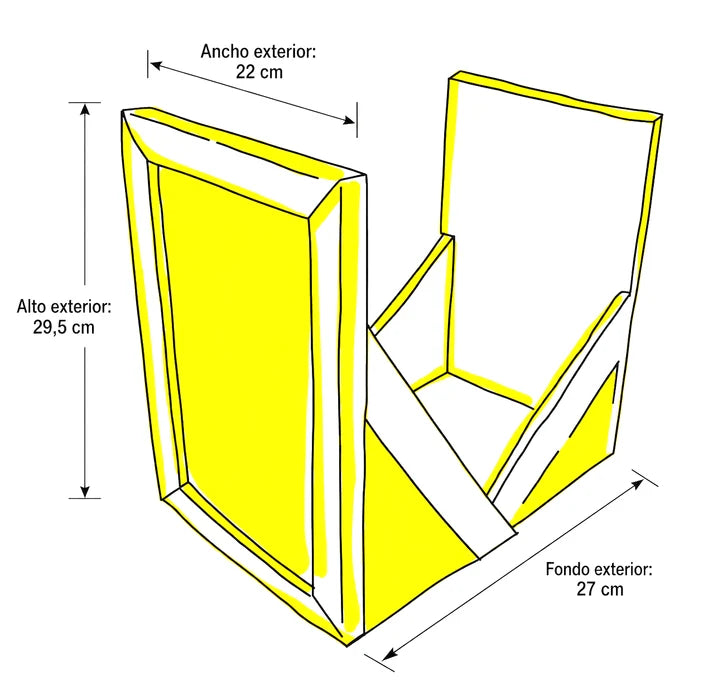 Frikaja Abierta – Caja de madera para cómics en grapa