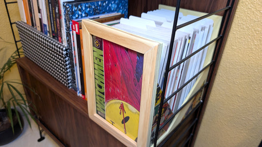 Caja de madera para cómics fondo 28cm especial para librerías Billy.